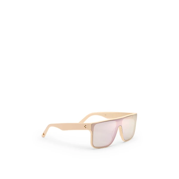 Scanlan Theodore Flat Top Sunglasses in Cream Pink | Sunglasses | Coveti