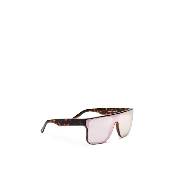 Scanlan Theodore Flat Top Sunglasses in Tortoise Pink | Sunglasses | Coveti