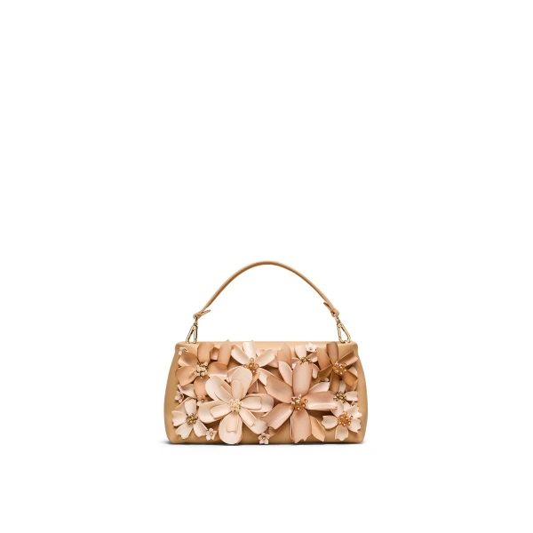 Flora Mini Top Handle in Beige