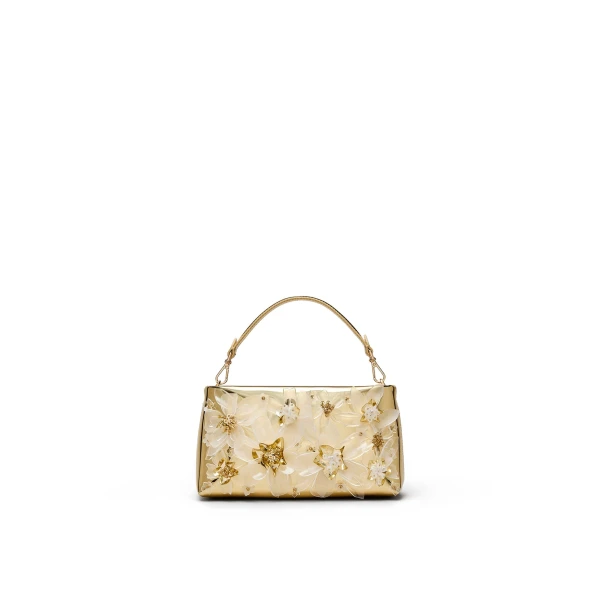 Flora Mini Top Handle in Light Gold