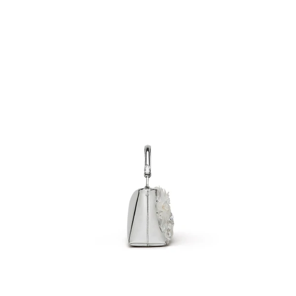 Scanlan Theodore Flora Mini Top Handle in Silver | Mini Bags | Coveti