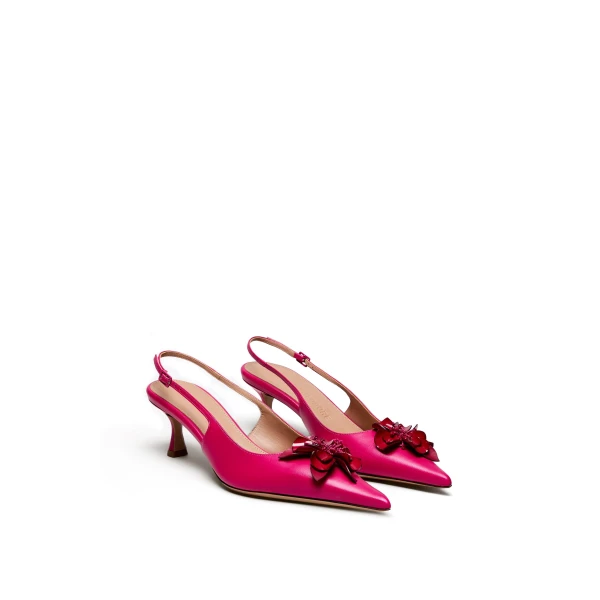 Scanlan Theodore Flora Slingback 6 in Hibiscus