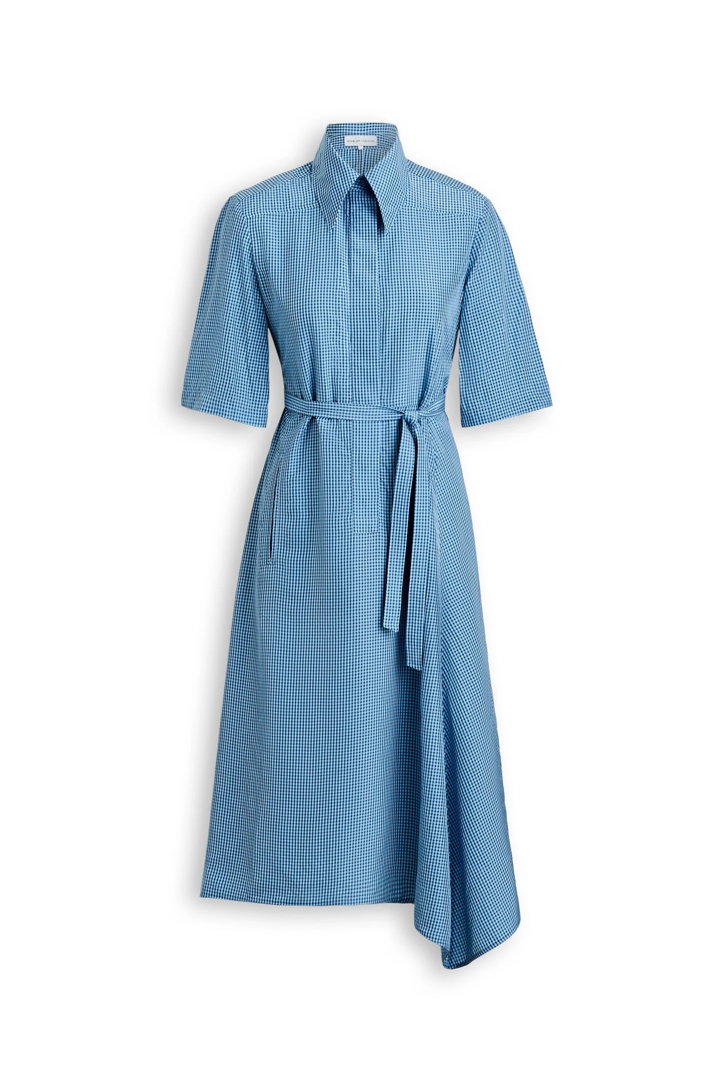 Scanlan Theodore Gingham Dress in Blue Scanlan Theodore Gingham Dress in Blue | Midi Dresses | Coveti