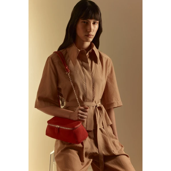 Scanlan Theodore Gingham Shirt in Honey | Tops | Coveti