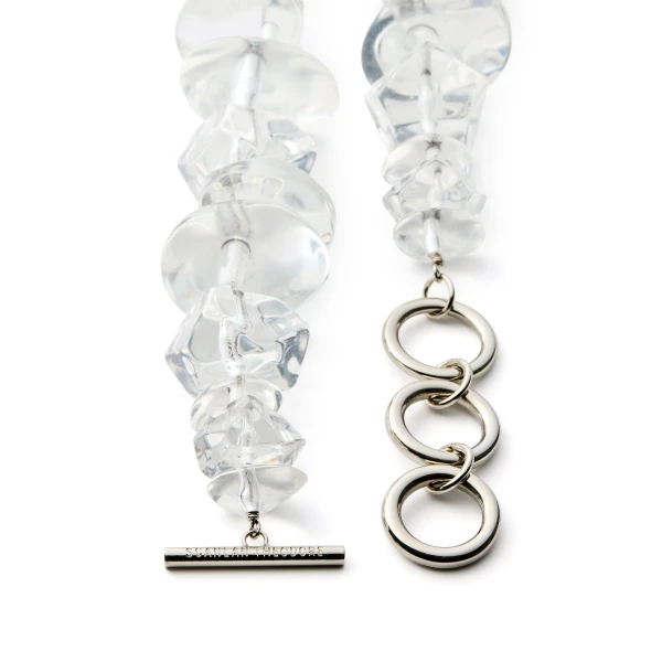 Scanlan Theodore Italian Chunky Resin Petra Choker in Ice