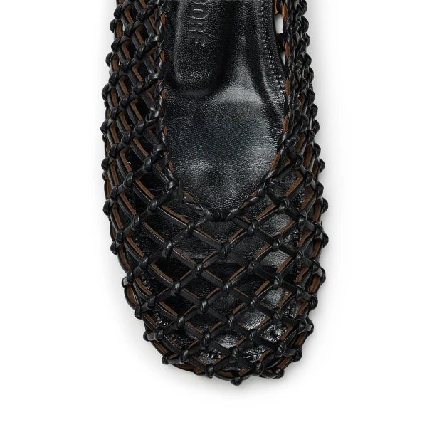 Scanlan Theodore Italian Knotted Flat in Black | Flats | Coveti