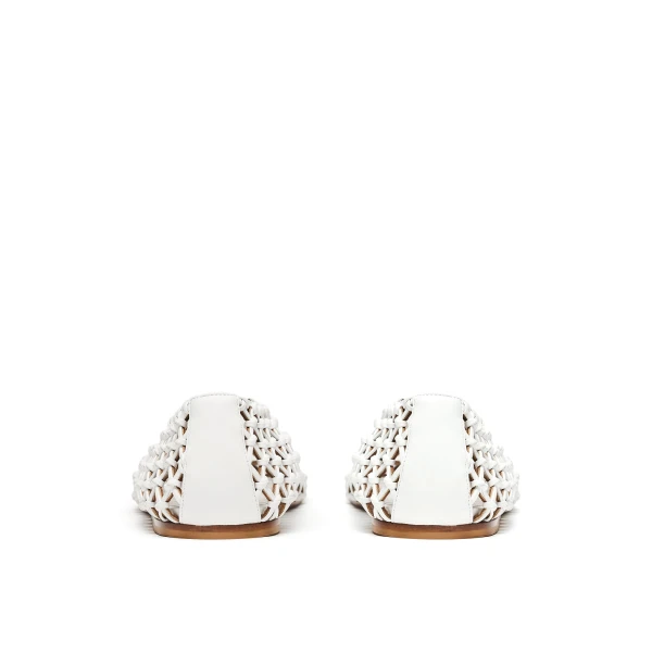 Scanlan Theodore Italian Knotted Flat in White | Flats | Coveti