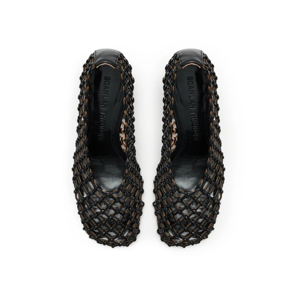 Scanlan Theodore Italian Knotted Pump 7.5 in Black | Heels | Coveti