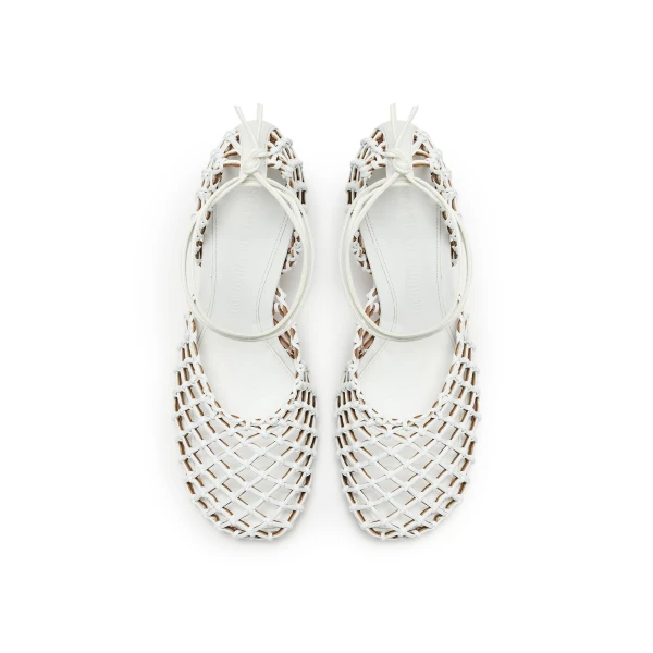 Scanlan Theodore Italian Knotted Sandal 7.5 in White | Sandals | Coveti