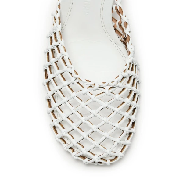 Scanlan Theodore Italian Knotted Sandal 7.5 in White | Sandals | Coveti