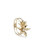 Scanlan Theodore Italian Lily Cuff in Light Gold Crystal | Cuffs | Coveti