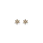 Scanlan Theodore Italian Lily Studs in Light Gold Crystal | Earrings | Coveti