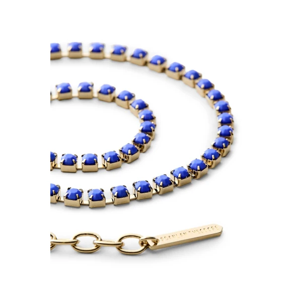 Scanlan Theodore Italian Opal Strass Choker in Cobalt | Necklace | Coveti