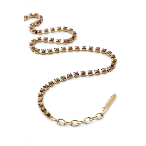 Scanlan Theodore Italian Opal Strass Choker in Smokey Opal | Necklace | Coveti