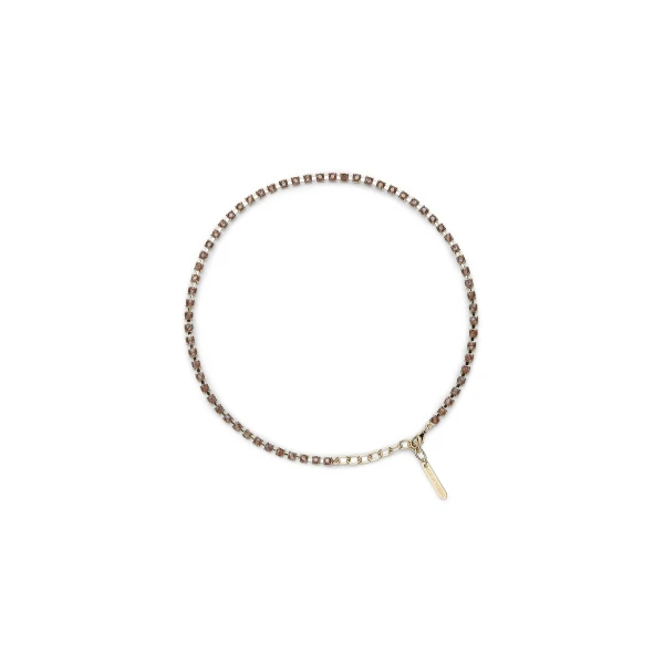 Scanlan Theodore Italian Opal Strass Choker in Smokey Opal | Necklace | Coveti