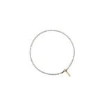 Scanlan Theodore Italian Opal Strass Fine Choker in Chalk | Necklace | Coveti