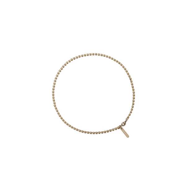 Scanlan Theodore Italian Opal Strass Fine Choker in Mink | Necklace | Coveti