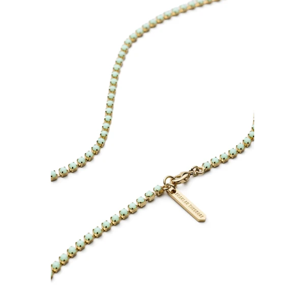 Scanlan Theodore Italian Opal Strass Fine Necklace in Green Opal