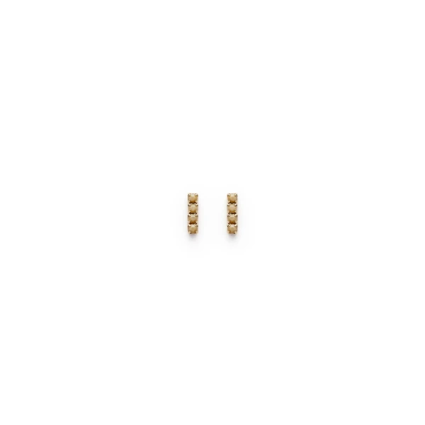Scanlan Theodore Italian Opal Strass Fine Studs in Mink | Earrings | Coveti