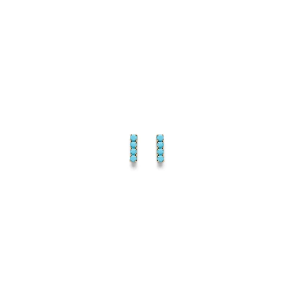 Scanlan Theodore Italian Opal Strass Fine Studs in Turquoise | Earrings | Coveti