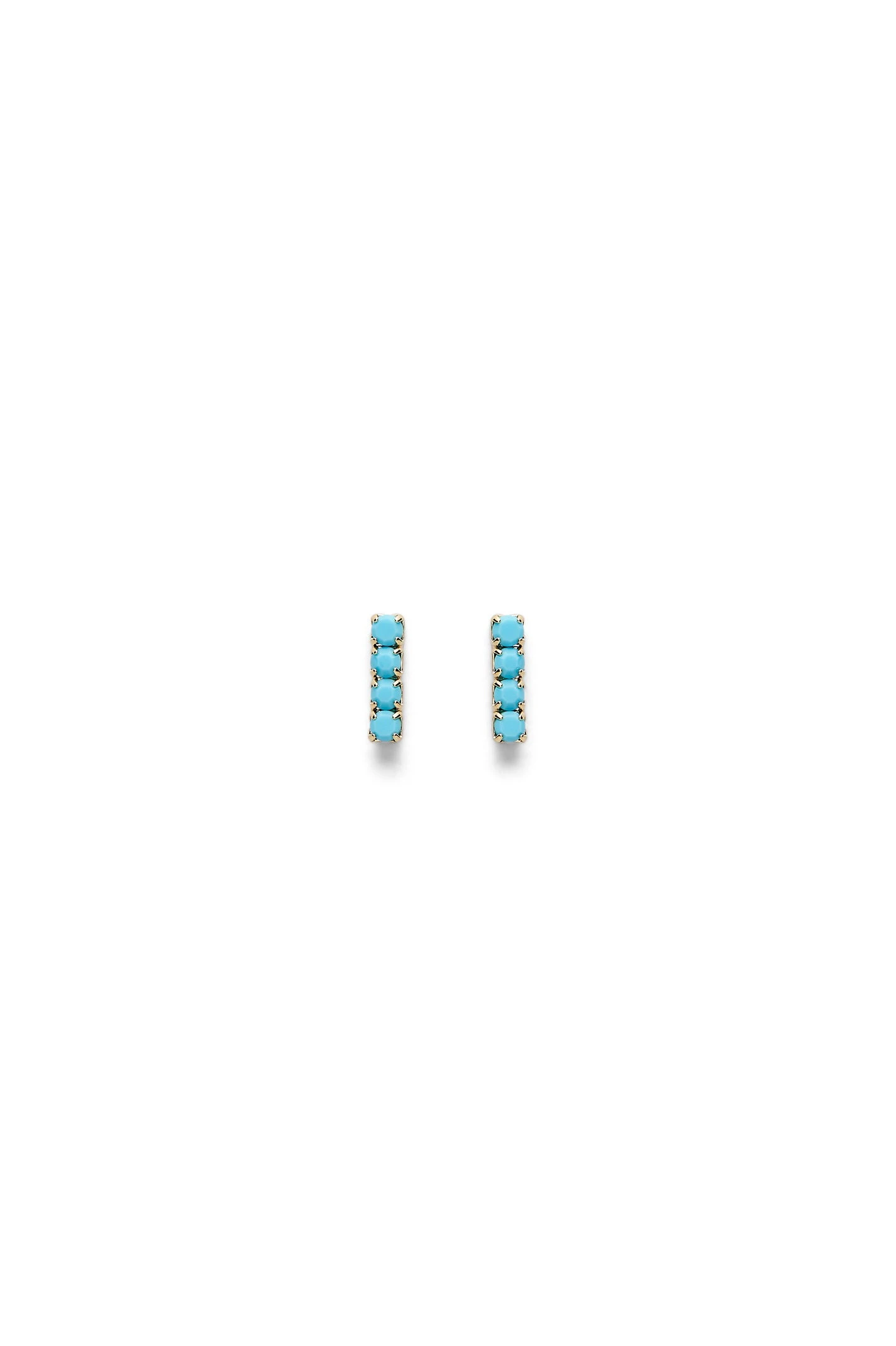 Scanlan Theodore Italian Opal Strass Fine Studs in Turquoise Scanlan Theodore Italian Opal Strass Fine Studs in Turquoise | Earrings | Coveti