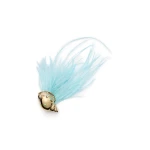 Scanlan Theodore Italian Shell Brooch in Light Gold