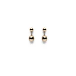Scanlan Theodore Italian Sphere Drop Earrings in Light Gold | Earrings | Coveti