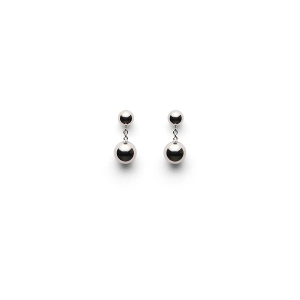 Scanlan Theodore Italian Sphere Drop Earrings in Silver | Earrings | Coveti