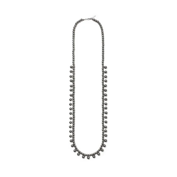 Scanlan Theodore Italian Sphere Drop Necklace in Silver | Necklace | Coveti