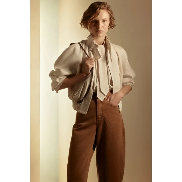 Scanlan Theodore Italian Textured Bomber in Off White