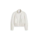 Scanlan Theodore Italian Textured Bomber in Off White