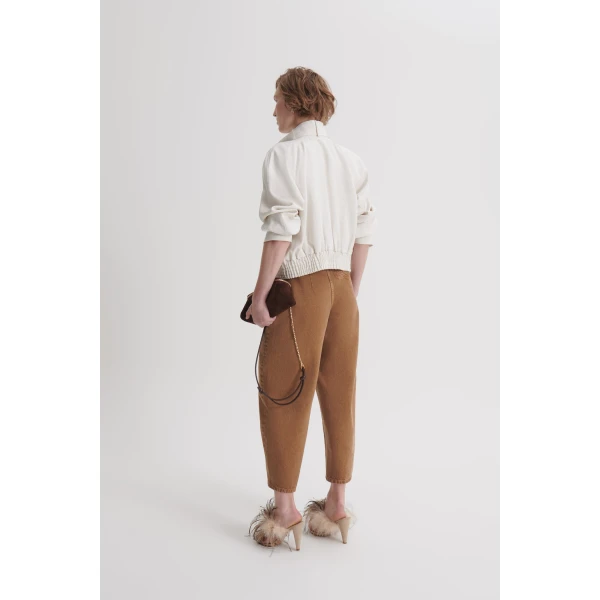Scanlan Theodore Italian Textured Bomber in Off White