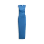 Scanlan Theodore Knit Draped Dress in Indigo | Maxi Dresses | Coveti