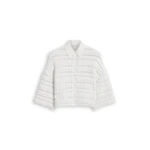 Scanlan Theodore Lace Knit Shirt in White | Tops | Coveti
