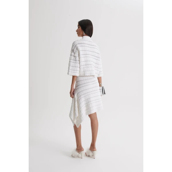 Scanlan Theodore Lace Knit Skirt in White | Skirts | Coveti