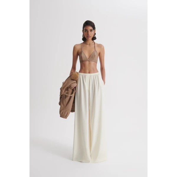 Scanlan Theodore Leather Bra in Camel