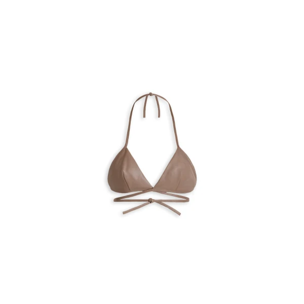 Scanlan Theodore Leather Bra in Camel