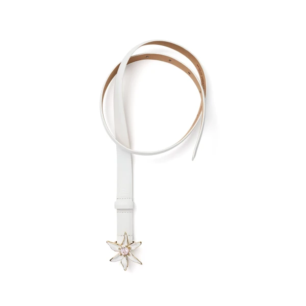 Scanlan Theodore Lily Belt 2 cm in Bianco | Belts | Coveti