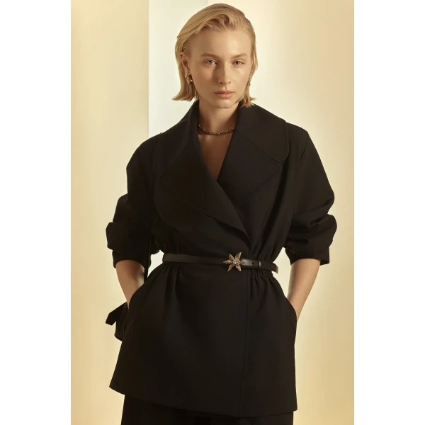 Scanlan Theodore Lily Belt 2 cm in Black | Belts | Coveti