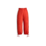 Scanlan Theodore Linen Cotton Cropped Cargo in Red | Pants | Coveti