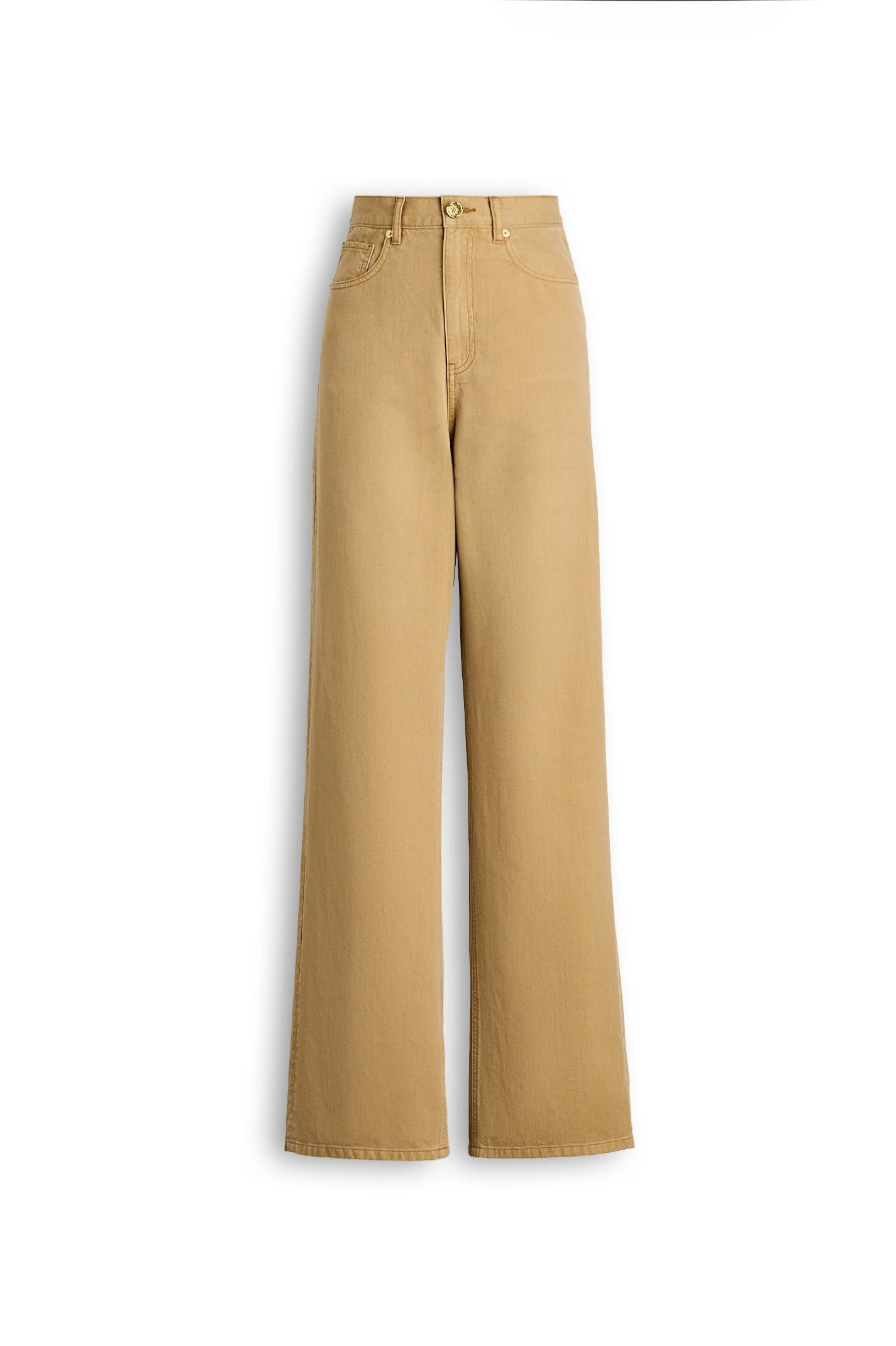 Scanlan Theodore Linen Cotton Drape Leg Jean in Sandstone Scanlan Theodore Linen Cotton Drape Leg Jean in Sandstone | Denim | Coveti