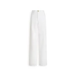 Scanlan Theodore Linen Cotton Drape Leg Jean in White