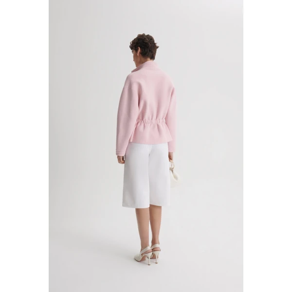 Scanlan Theodore Linen Cotton Drape Leg Short in White | Shorts | Coveti
