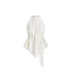 Scanlan Theodore Linen Sleeveless Top in Off White | Tops | Coveti