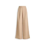 Scanlan Theodore Linen Textured Soft Trouser in Camel