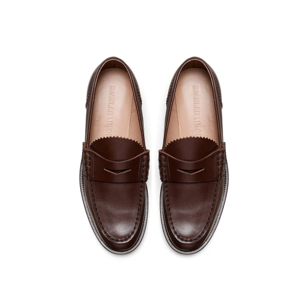 Scanlan Theodore Loafer 3 in Chocolate | Loafers | Coveti