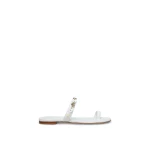 Scanlan Theodore Marine Link Chain Flat Sandal in White | Sandals | Coveti