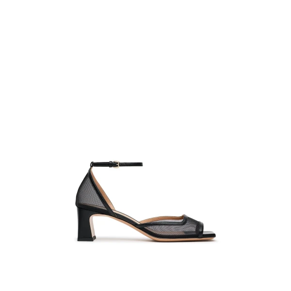 Mesh Sandal 6 in Black