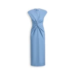 Scanlan Theodore Milano Turban Pencil Dress in Lapis Blue