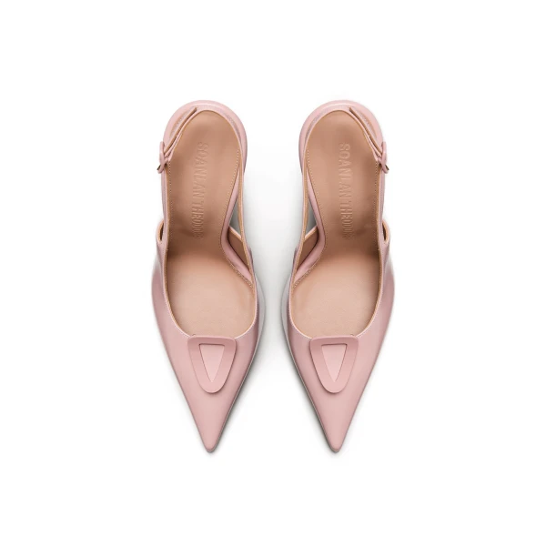 Scanlan Theodore Mini Triangle Slingback 9.5 in Rosa | Heels | Coveti
